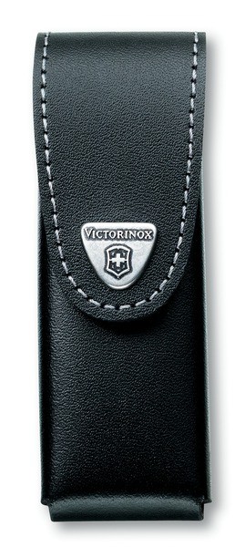 Victorinox Gürteletui, Leder schwarz, bis 3 Lagen