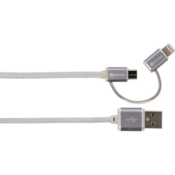  - Skross Kabel Chargen Sync USB - Micro USB / Lightning