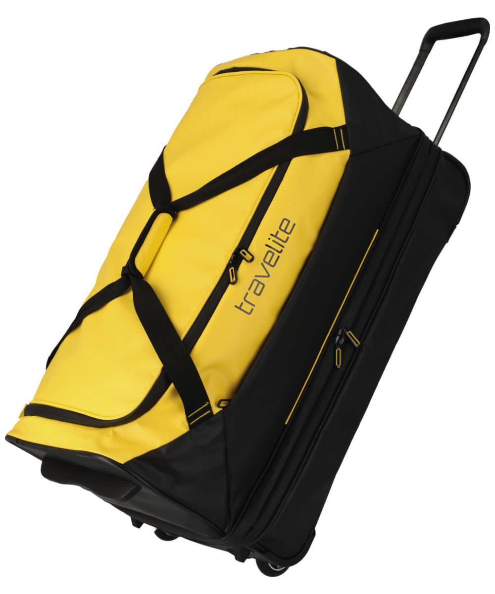 Travelite Basics Rollenreisetasche erweiterbar gelb