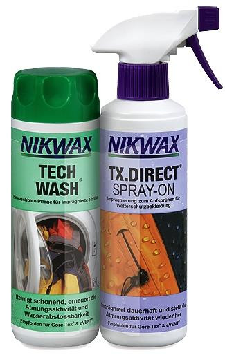 Nikwax Tech Wash + TX Direct Spray 2 x 300 ml
