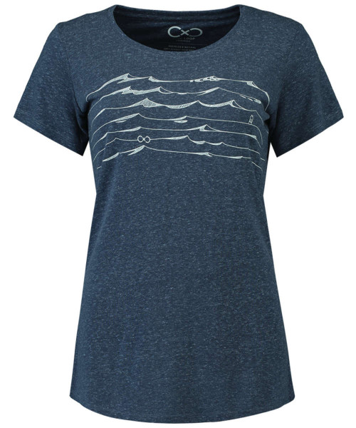Blue Loop W Denimcel Melange Bottle Stream T-Shirt