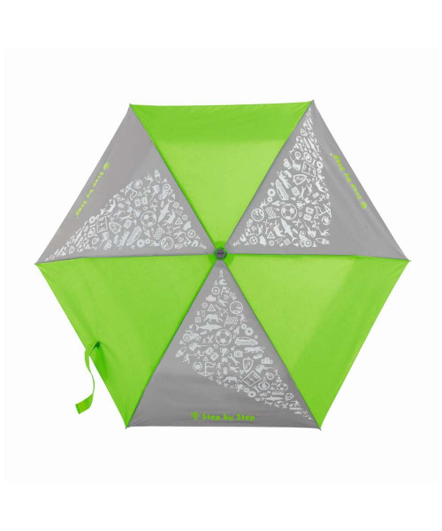 Step by Step doppler Regenschirm mit Neon Fabric und reflektierendem Print
